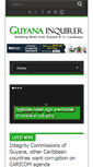 Mobile Screenshot of guyanainquirer.com